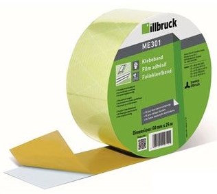 Illbruck me301 | Folienklebeband | 60 x 0,1 mm | 1 Rolle à 25 Meter – me301304211