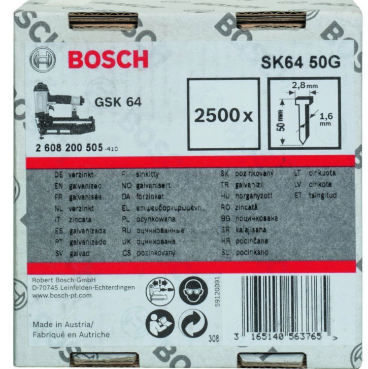 Bosch Zubehör Nagel mit Senkkopf SK64 50 g – 2608200505