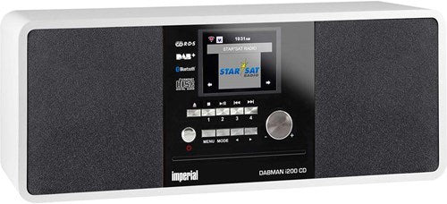 Imperial Dabman i200 CD-Multifunktionsradio DAB+ FM Internet Bluetooth weiß - 22-237-00