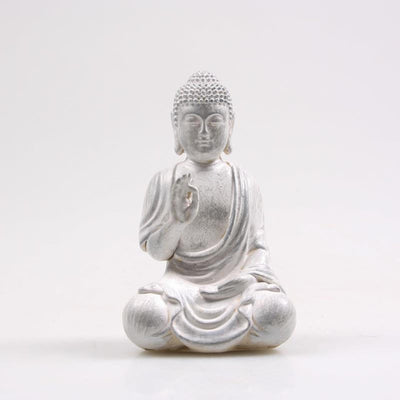 Jahreszeiteninspirierte Dekoration Buddha Gerechtigkeit 10 cm auf Stab
