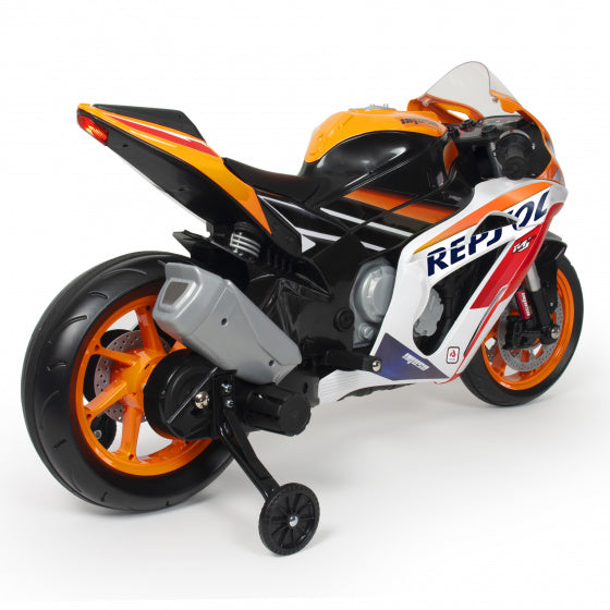Injusa Repsol Electric Children's Motor Bike 12V Orange Weiß