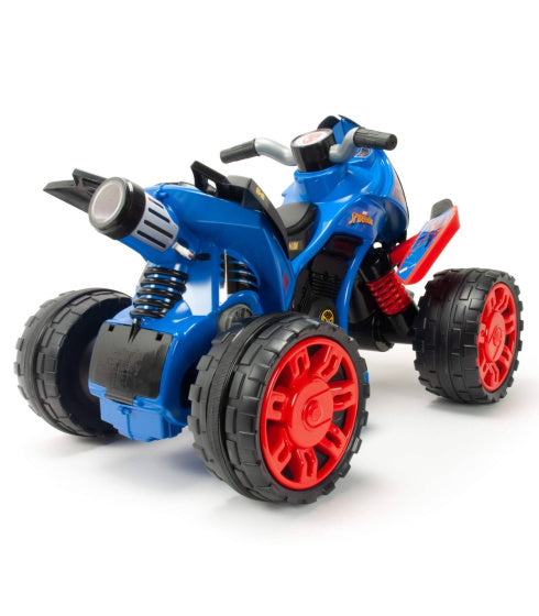 Injusa Spider-Man Der Batteriefahrzeug Quad 12 V Blaurot