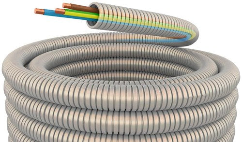 Installationsrohr flexibel 5 8 (16 mm) verdrahtet grau 100 m - 1275800