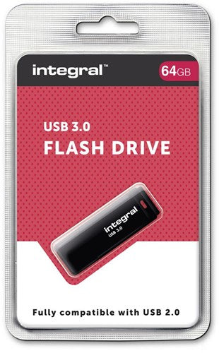Integrierter USB-Stick 64GB schwarz 3.0 - 9500205