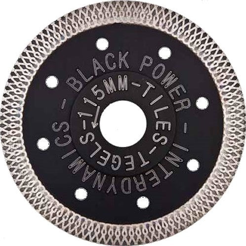 Inter Dynamics schwarzes Power-Fliesensägeblatt 125 mm – 308125