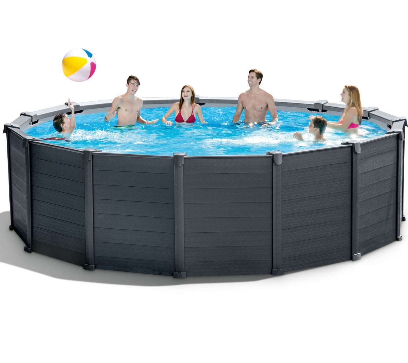 Intex Graphit Panel Swimmingpool 478 x 124 cm
