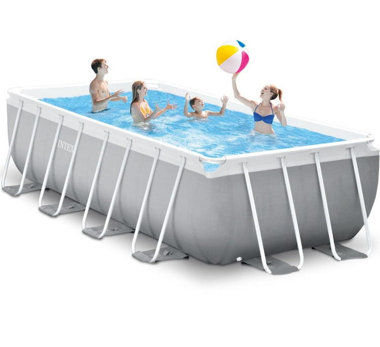 Intex Prism Frame Swimmingpool 488 x 244 x 107 cm rechteckiger Schwimmbad