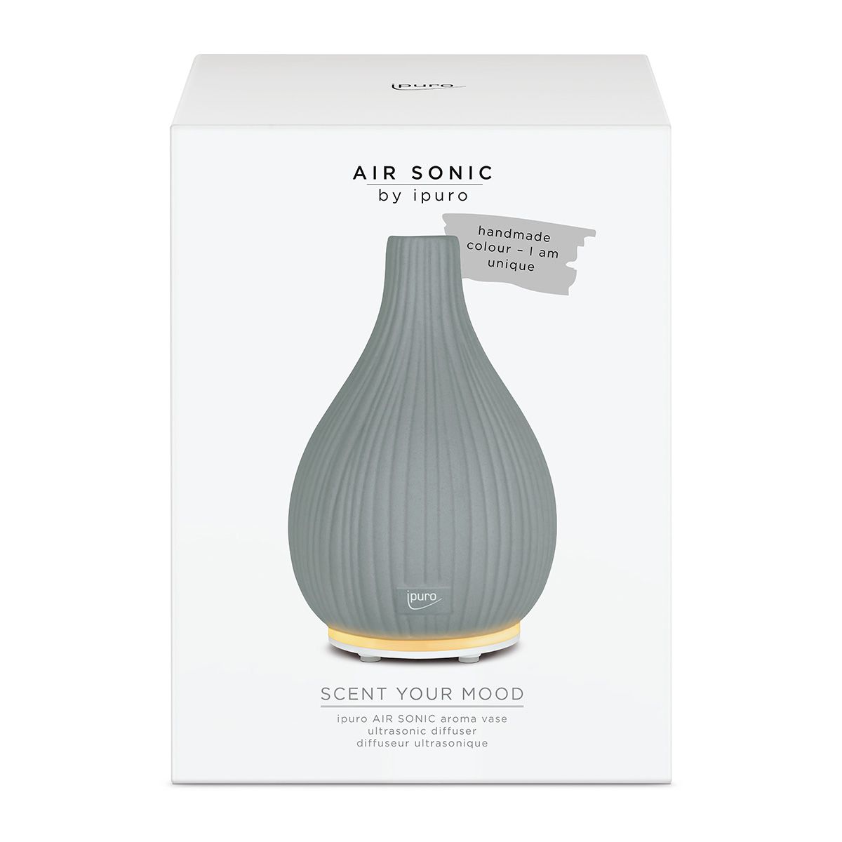 Ipuro ipuro air aroma vase grau