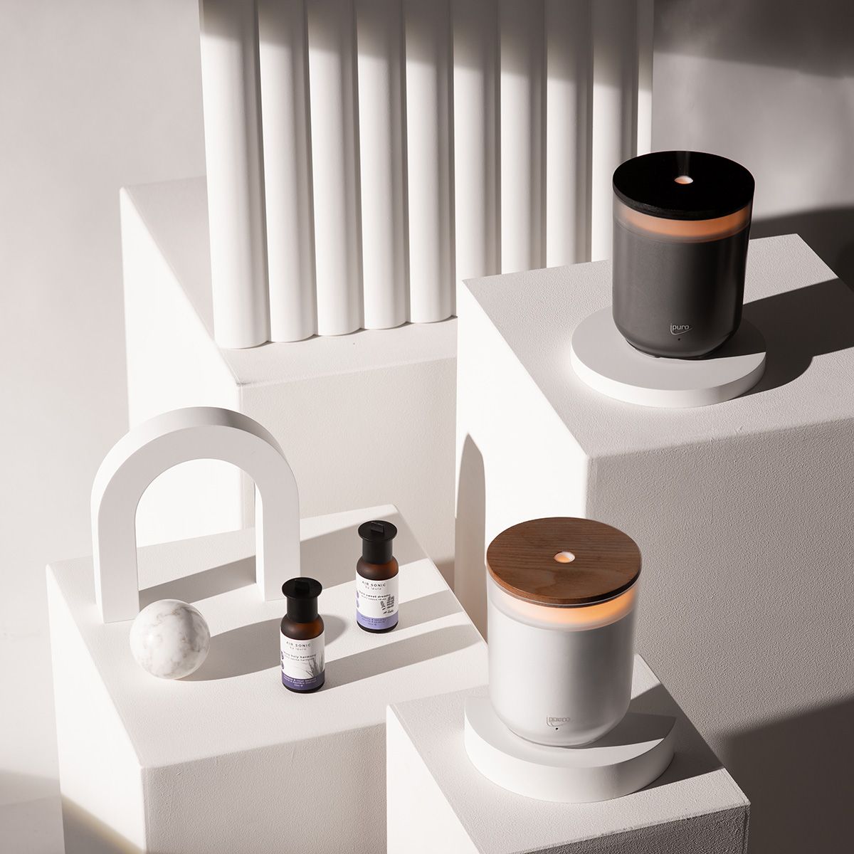 Ipuro Air Sonic Aroma Kerzegrau