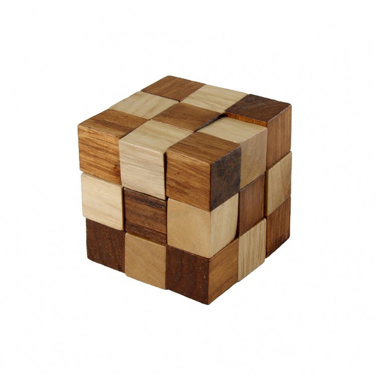 Angeltoys iq Puzzle Holz – Würfelschlange