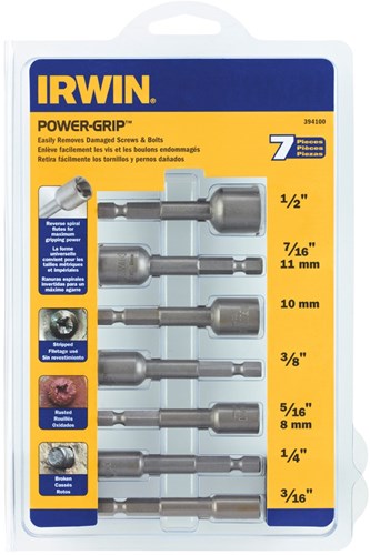 Irwin-Kraftgriffset: 3 16 Zoll - 1 2 Zoll, 7 Stück - IR394100