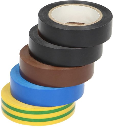 Isolierband PVC 19 mm, Set mit 5 Rollen 20 m – 4140099