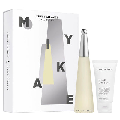 Issey Miyake Geschenkset l'eau d'issey femme eau de Toilette Spray 50ml + Körperlotion 100 ml Damen Damen