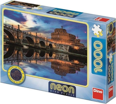Dinotoys Dino -Puzzle - Leuchten Sie im dunklen Engelenburcht Rom - 1000 Stücke