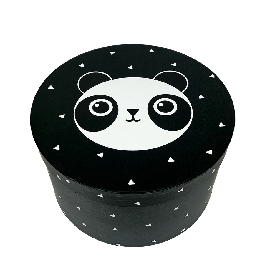 J-line Aufbewahrungsboxen Panda ø32x18cm 3-teilig