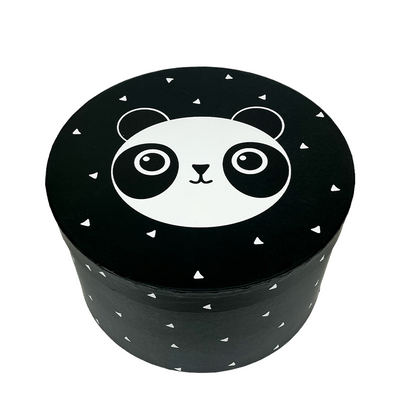 J-line Aufbewahrungsboxen Panda ø32x18cm 3-teilig