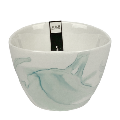 J-line Schüssel Marmorblau ø9x6cm