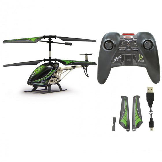 Jamara RC Gyro V2 Hubschrauber Jungen 2.4 GHz 23 cm Grün