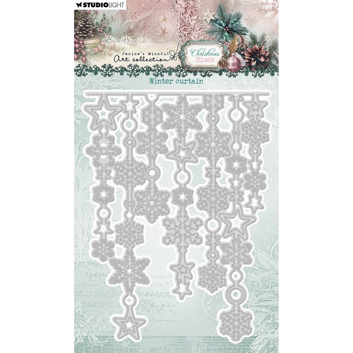 Studiolicht • Jenine's Mindful Art Christmas Blush Cutting Die Winter Curtain