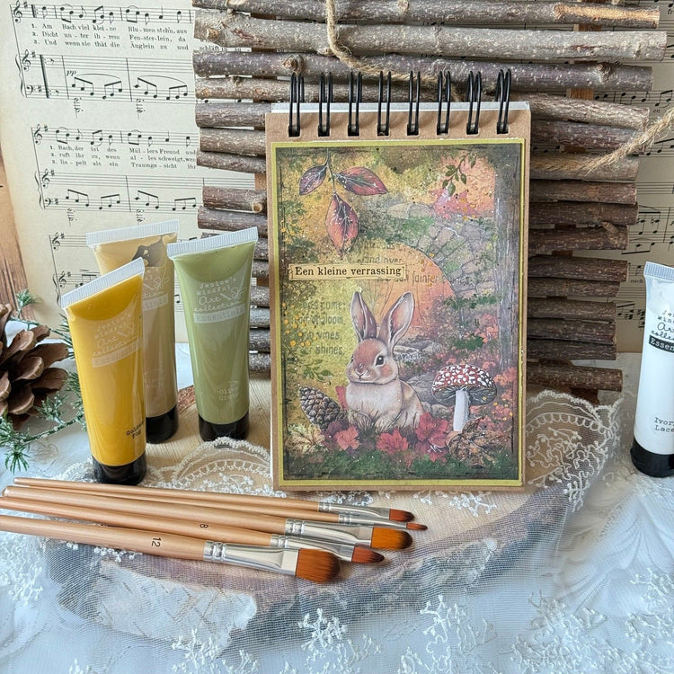 Studiolicht • Jenine's Mindful Art Pinselset Filbert, Größe 2-4-6-8-10 Essentials 75x220x10mm 5 Stück