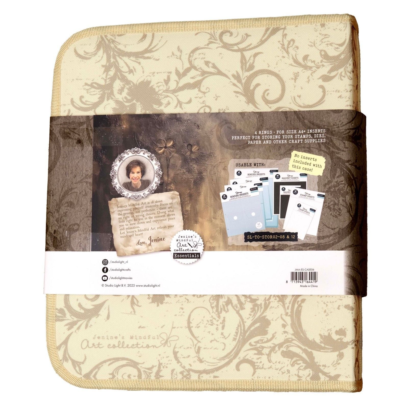 Studio Light • Jenines Mindful Art Aufbewahrungskoffer, A4+, Essentials, 285 x 340 x 60 mm