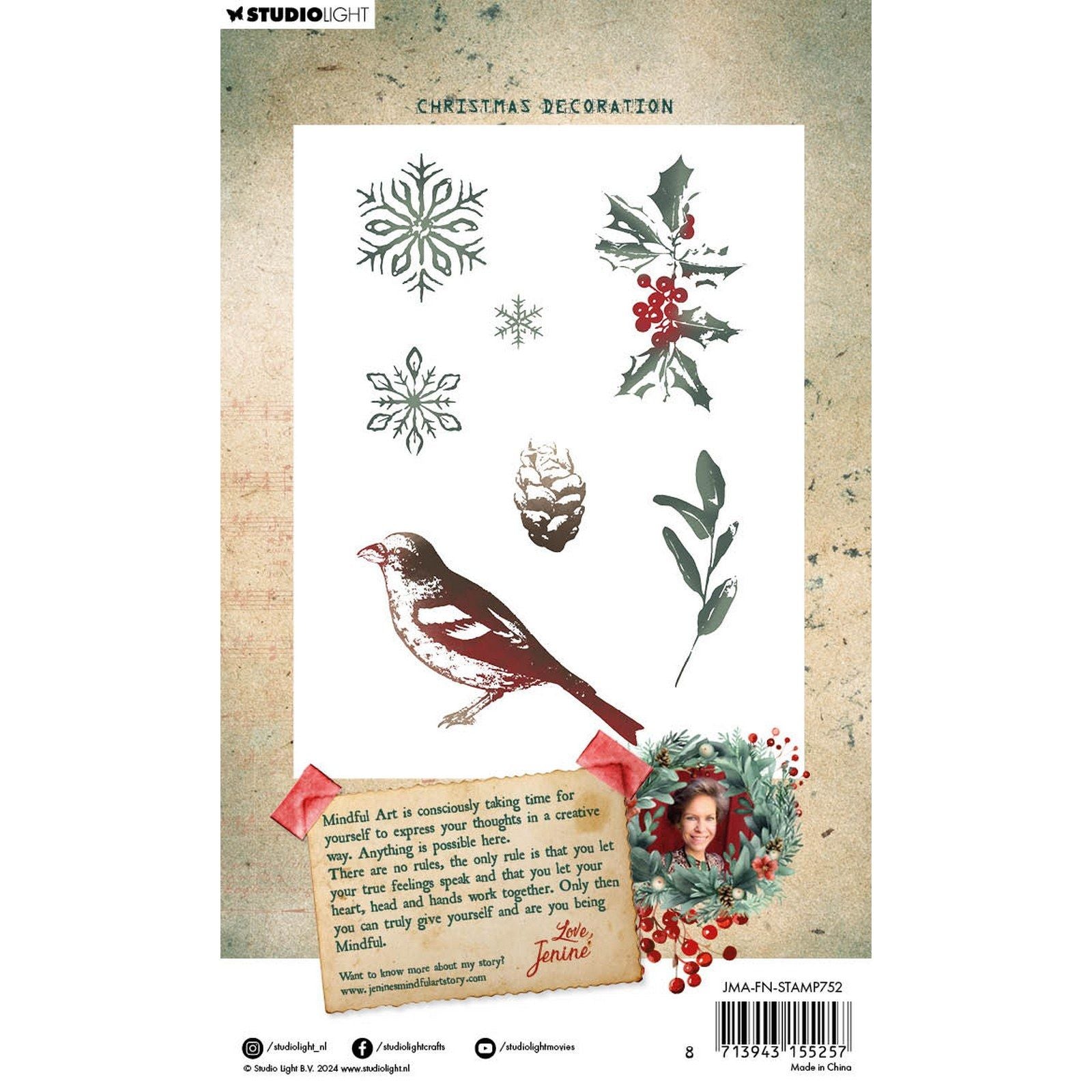 Studiolicht • Festliche Nostalgie-Klarstempel-Weihnachtsdekoration