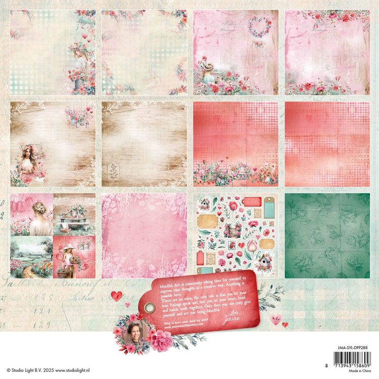 Studio Light • Jenines achtsamer Kunst-Designer-Papierblock, der Ihnen die Liebe zum doppelseitigen Scrapbooking vermittelt