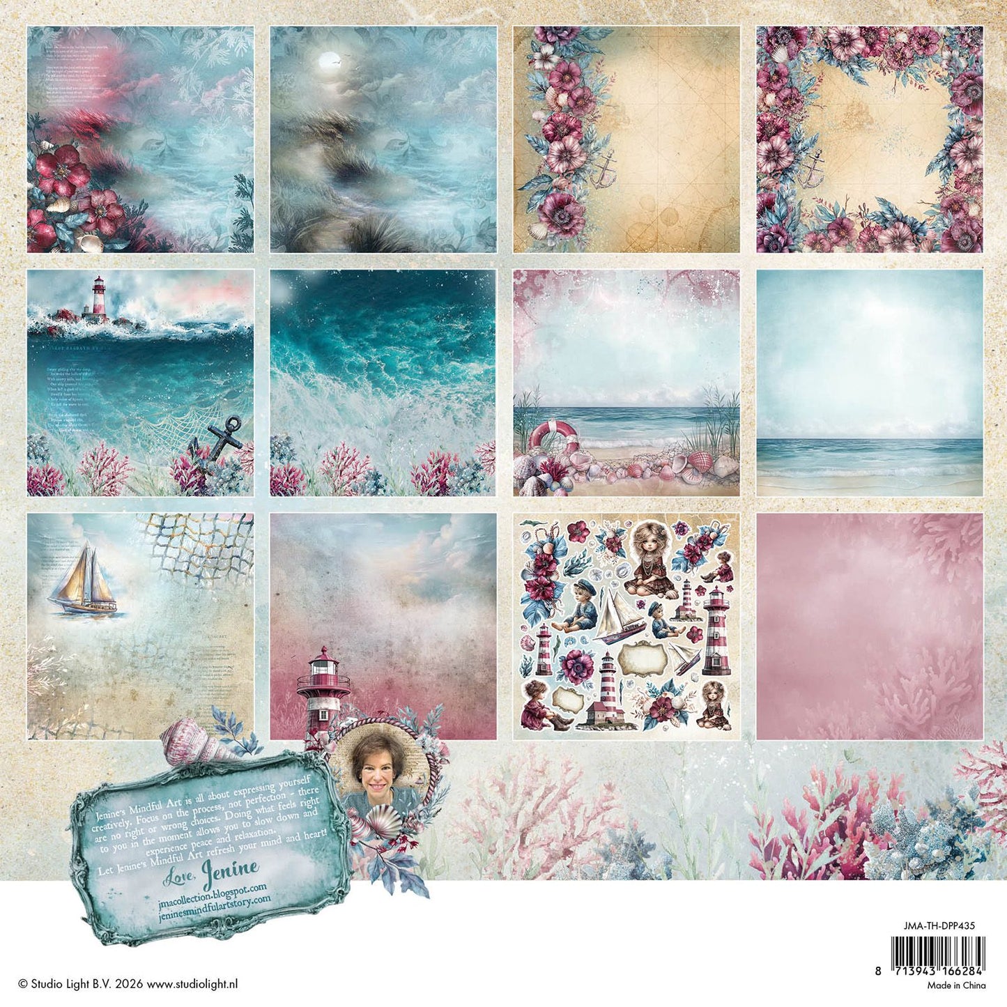 Studiolicht • Tide of Hope Designer-Papierblock, doppelseitiges Scrapbooking