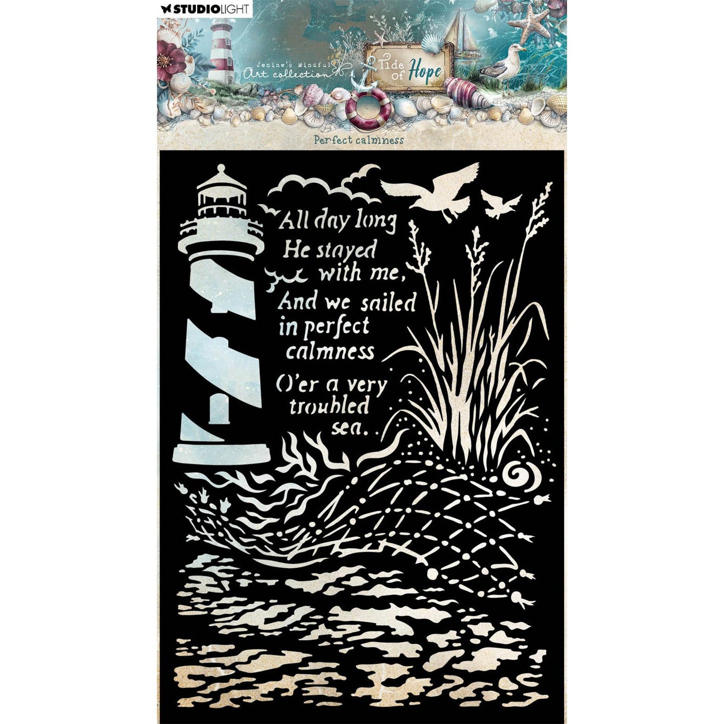 Studiolicht • Tide of Hope-Maskenschablone, perfekte Ruhe