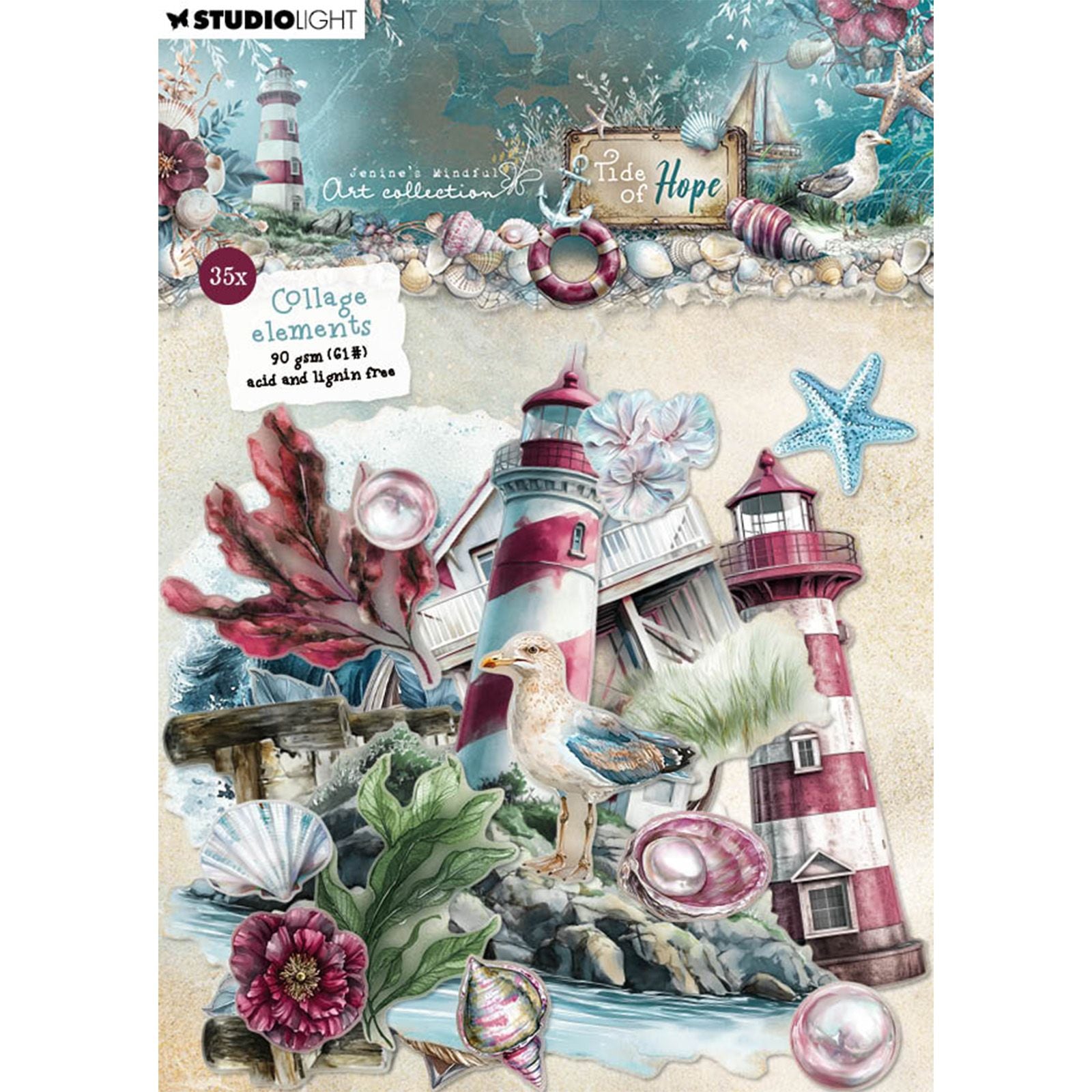 Studiolicht • Tide of Hope-Papierelemente 35 Collage-Elemente