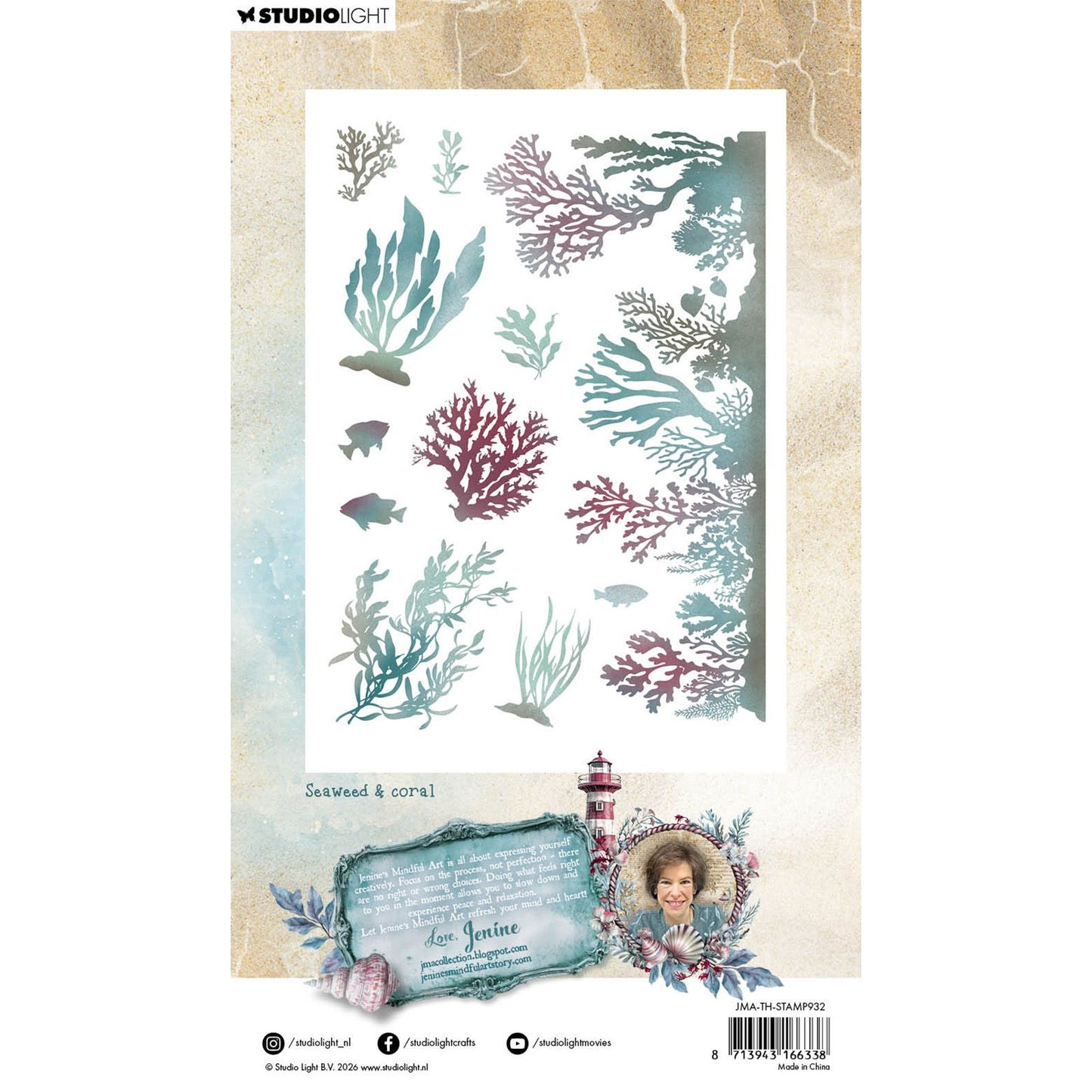 Studiolicht • Tide of Hope Clear Stamp Algenkoralle