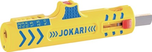 Jokari Abisolierwerkzeug | Gesamtlänge 124 mm | Arbeitsbereich d. 8,0-13,0 mm | 0,2-4,0 mm² (Draht) | 1 Stück - 30155 - 30155