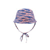 Lebendige Streifen | Blau orange UV Sonnenhut