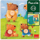 Goula -Knöpfe Puzzle mit 4 Bären