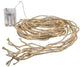 Juteseil 8x2 Meter mit Batterie 160 LED-Leuchten - 5510134