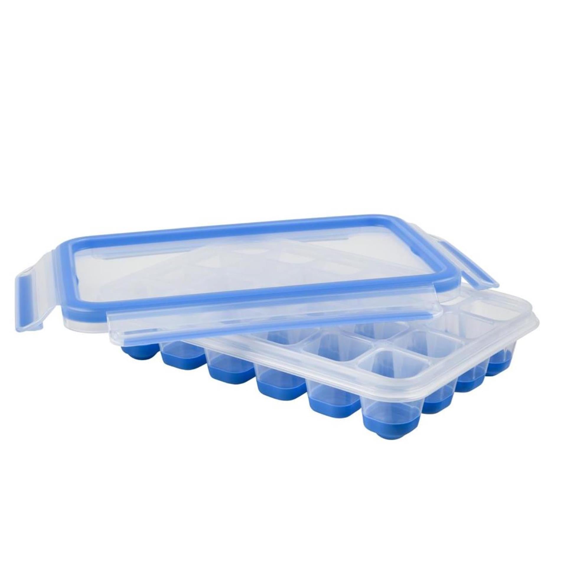 Tefal Tefal Masterseal Ice Cube Box für 24 Eiswürfel Blau transparent
