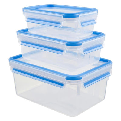 Tefal Tefal K30289 Mastersal Vershoudbakjes 0,55-2,3L 3-teiliger Blau