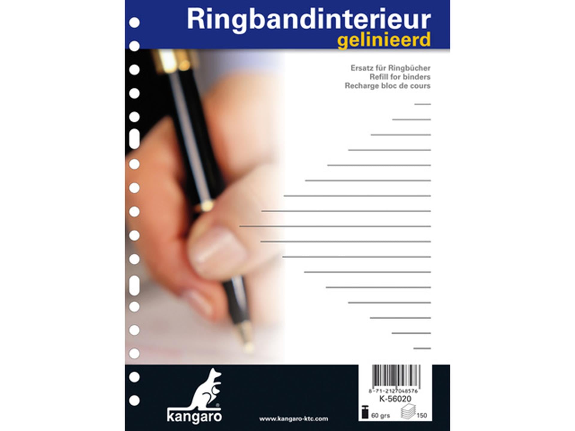 Kangaro-Ringbuch innen, A5, 17r, liniert