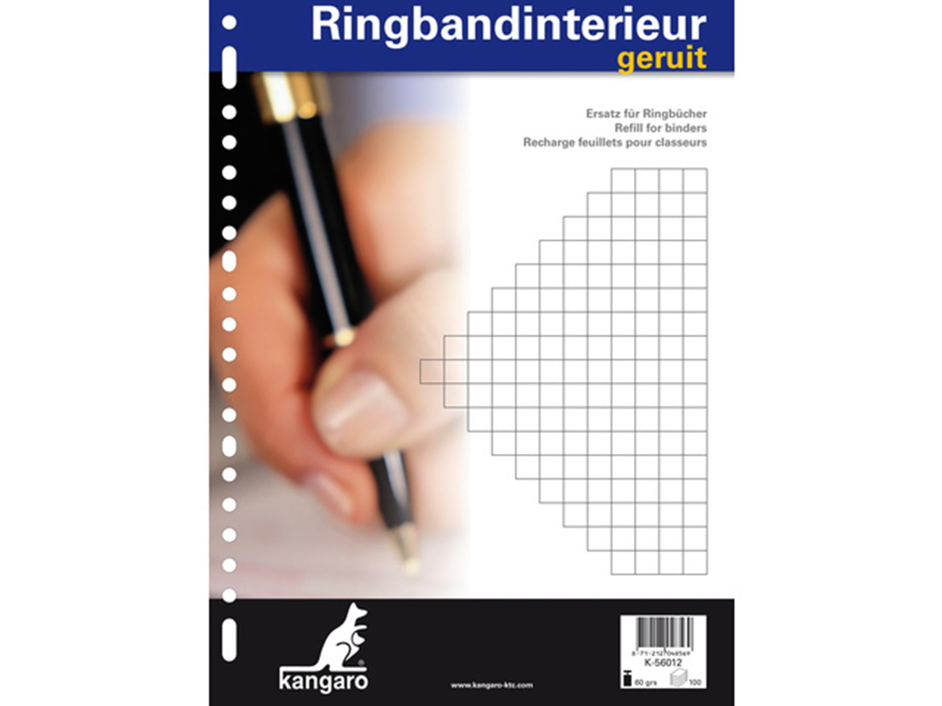 Kangaro-Ringbuch innen 23r Diamant 10 mm 100 Blatt