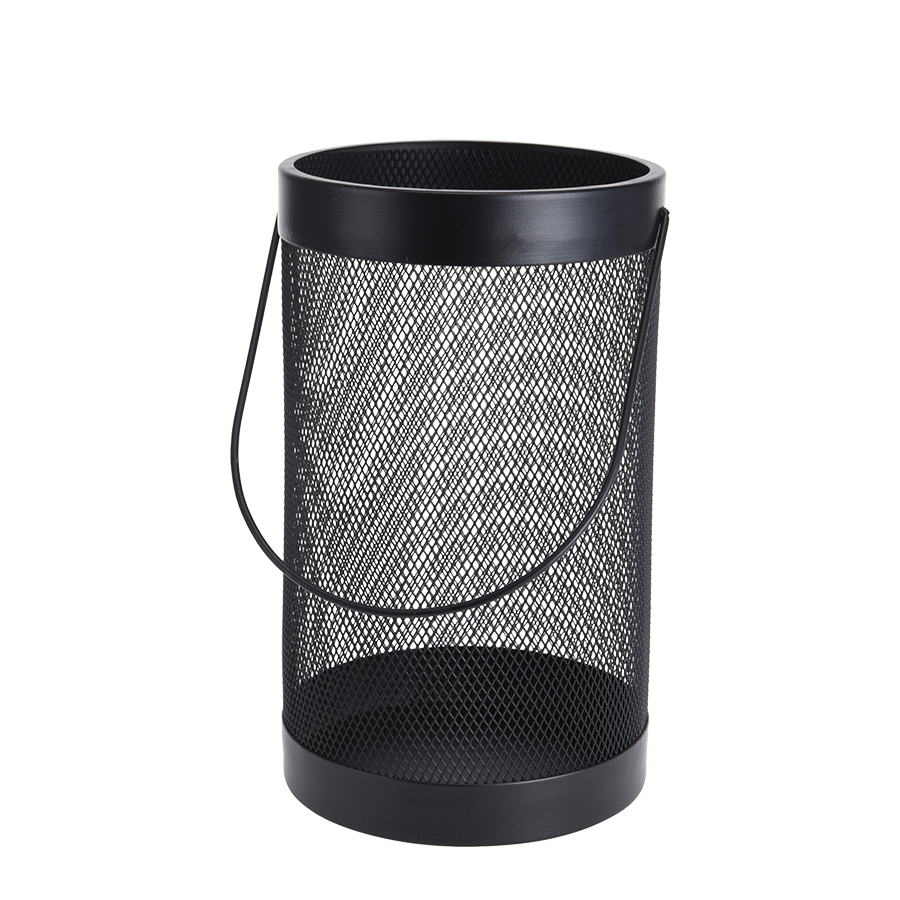 Kerzenhalter Metall schwarz 25,5cm