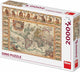 Dinotoys Dino -Puzzle - Historische Karte der Welt - 2000 Stücke