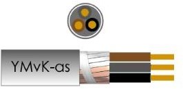 Kabel ymvkas 3x2,5qmm Erdungskabel DCA Rolle 50m - 1243119