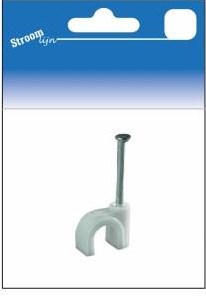 Enzo Kabelklemmen weiß rund 7mm 25 Stück - 6613481