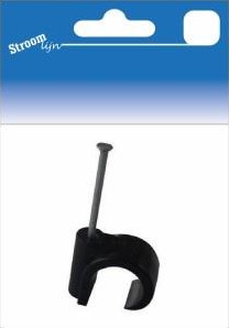 Kabelklemmen schwarz rund 6mm 25 Stück - 6613571