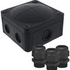 Kabelbox schwarz + 3x drehbar.