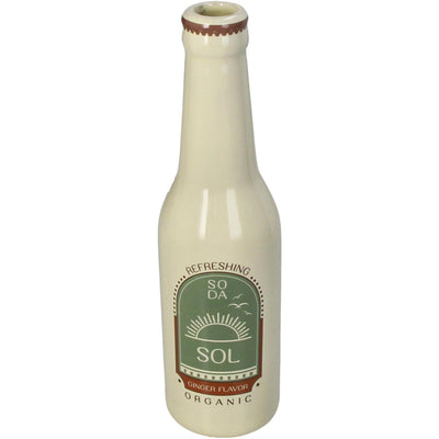 Kersten Vase Sodaflasche Sol Steingut H24cm