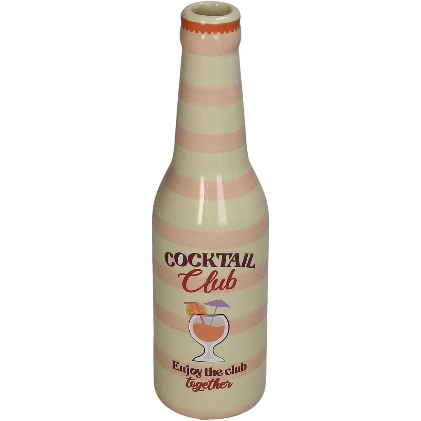 Kersten Vase Cocktailflasche Steingut h24cm