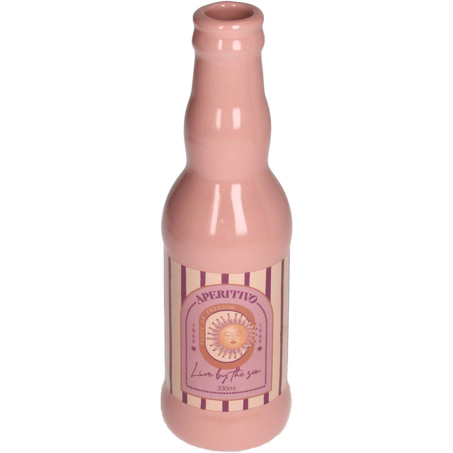 Kersten Vase Aperitif aus Keramik rosa H21,8 cm