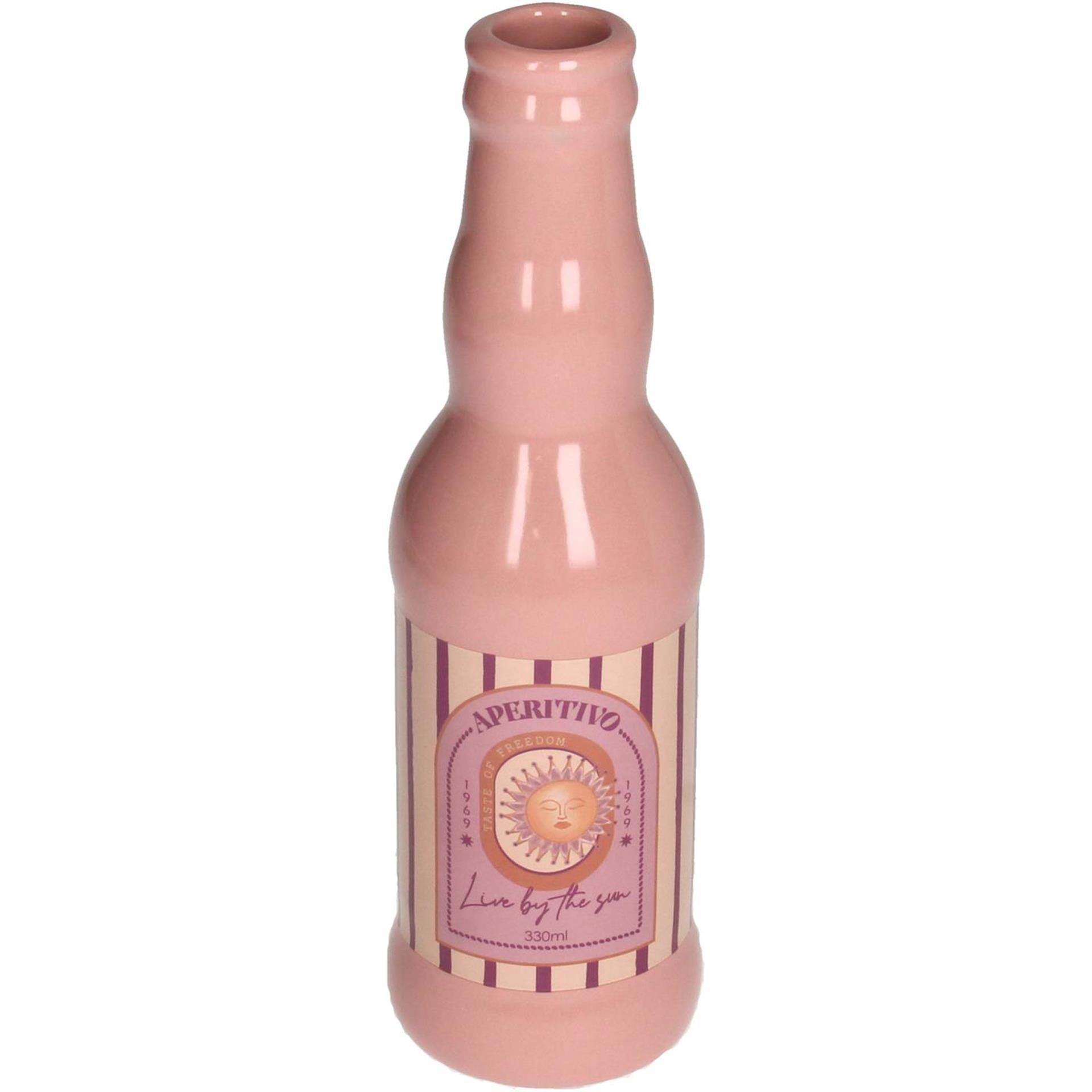 Kersten Vase Aperitif aus Keramik rosa H21,8 cm