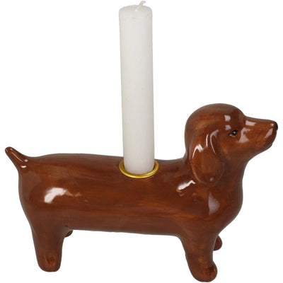 Kersten Kerzenständer Dackel Dolomit H13,7cm